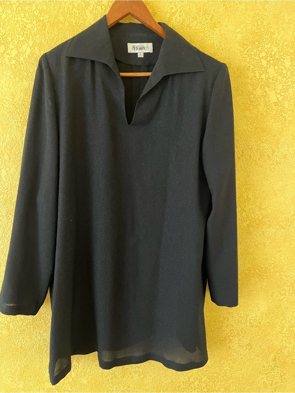 Black V-Neck Tunic Top and Pants
